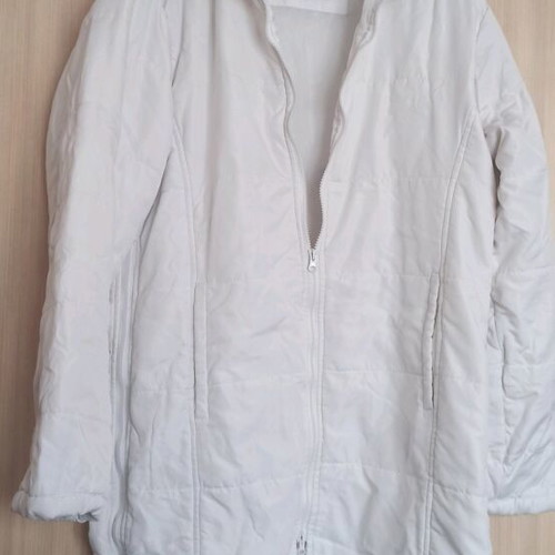 Le Coq Sportif Long Jacket white like new, women's