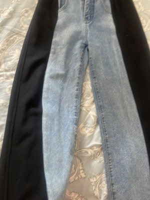 Monique Small Jeans σαν καινούργιο με μαύρο φούτερ ύφασμα