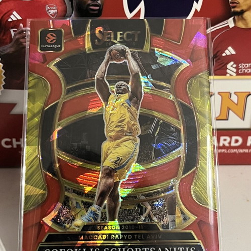 2025/26 Panini Select Euroleague Sofoklis Schortsanitis Red Cracked Ice card #22