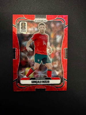 2026 Panini Prizm World Cup Goncalo Inacio Choice Red #/85 Portugal sticker