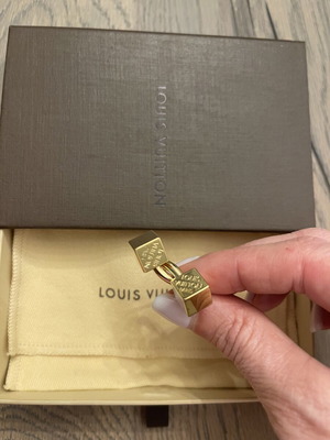Louis Vuitton Double Cube Ring, gold-tone metal, size 53-54
