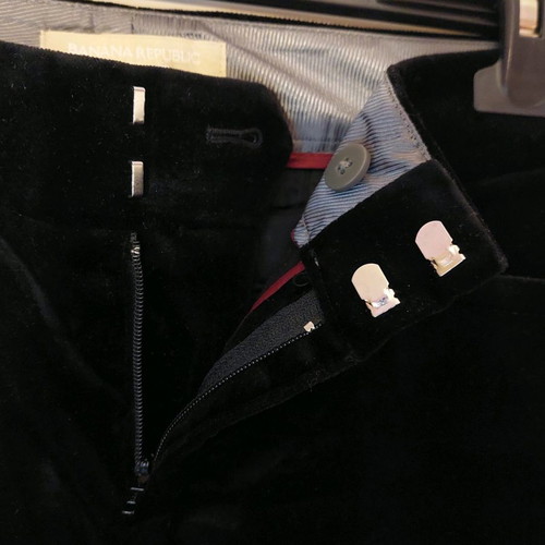 Banana Republic black velvet pants new, size M