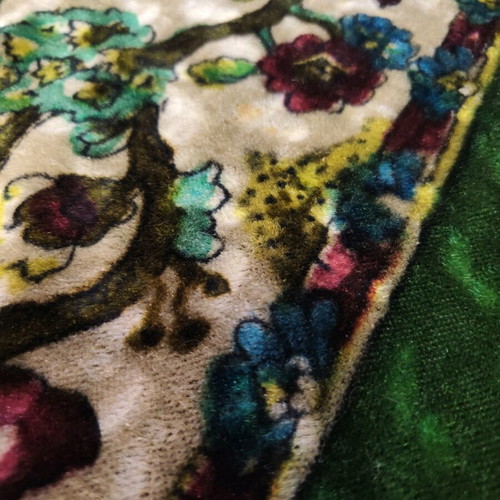 Velvet vintage tablecloth like new 150x205