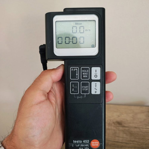 Testo 452 device like new without battery and charger