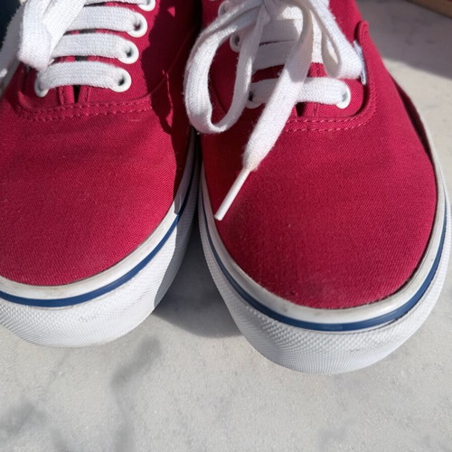 Vans Authentic shoes size 41 like new, red canvas