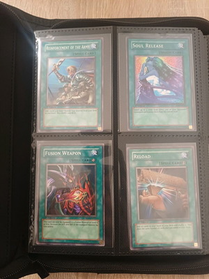 Yu-Gi Oh! Binder 1/2 like new with 68 cards and Ultra-Pro binder