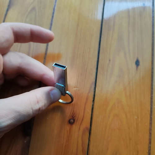 Turbo-X USB Stick 32GB USB 3.0 used, metal with keyring