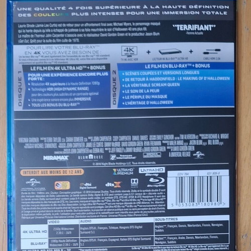 Halloween Blu-ray like new without Greek subtitles