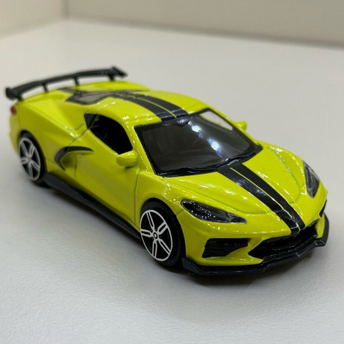 Chevrolet Corvette Stingray C8 Coupé die-cast model 1/43 new, yellow