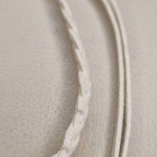 Double necklace with choker and metallic details A.L.E. new, beige