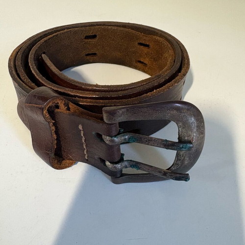 Leather belt Genuine Leather made in Italy like new, brown, size 95