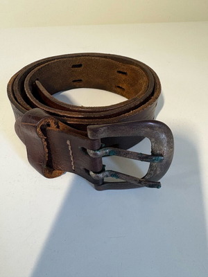 Leather belt Genuine Leather made in Italy like new, brown, size 95