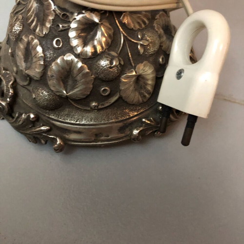 Silver table lamp like new