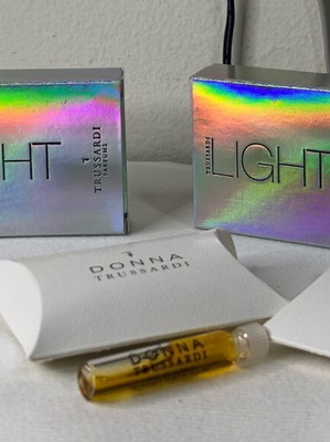 Trussardi Light and Donna perfume samples new, all together