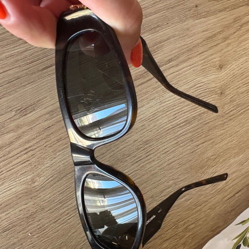 Balenciaga sunglasses used, black and brown
