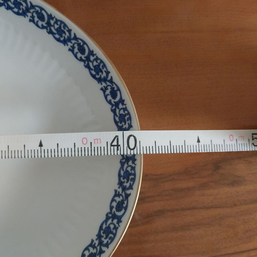 Porcelain like new, 2 Limoges salad bowls and 2 Sherzer platters