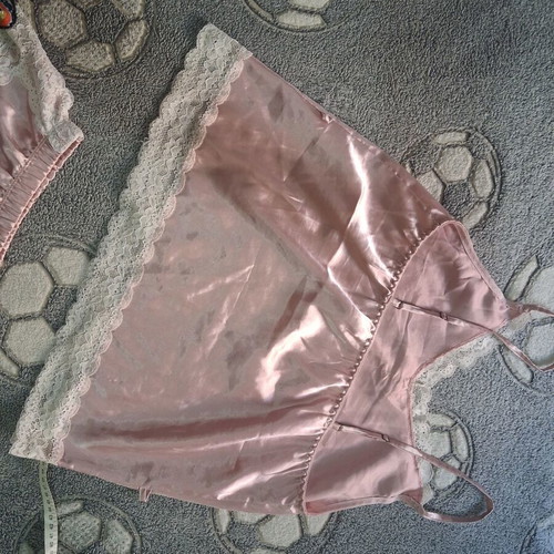 Women's pajama set M, pink apple color
