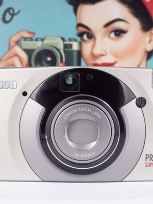 Canon Prima Super 105X 35mm compact film camera used