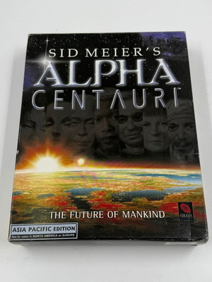 Sid Meier’s Alpha Centauri Asia Pacific Edition PC game used, big box