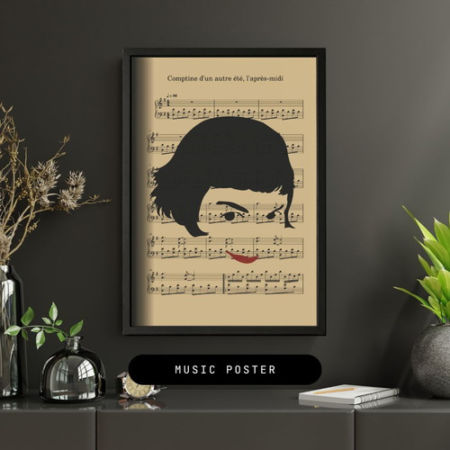 Amélie A4 Poster with NFC Spotify Tag and Frame