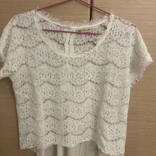 BSB lace blouse used, size M, beige