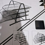 Metal document storage tray new