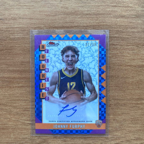 Johnny Furphy Auto /99 Rookie Blue X-Fractor card new