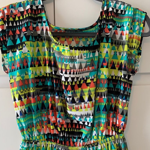 Soprano mini dress with geometrical shapes like new