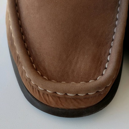 Lumberjack men's boat shoes used, size 43, tan suede