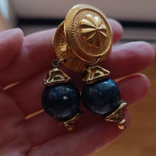 Earrings clips vintage used