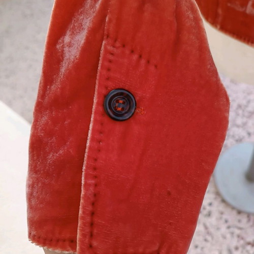 Velvet vintage jacket new, orange, Orwell, size S-M