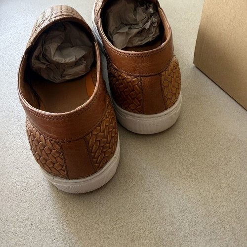 Slip On men's shoes used, size 43, brown casual