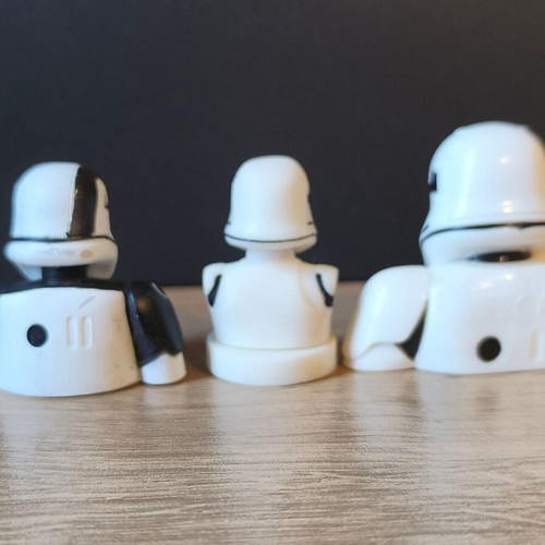 Star Wars figures used, pen toppers and rubber stamps