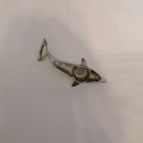 Vintage Dolphin Silver-Plated Bottle Opener like new