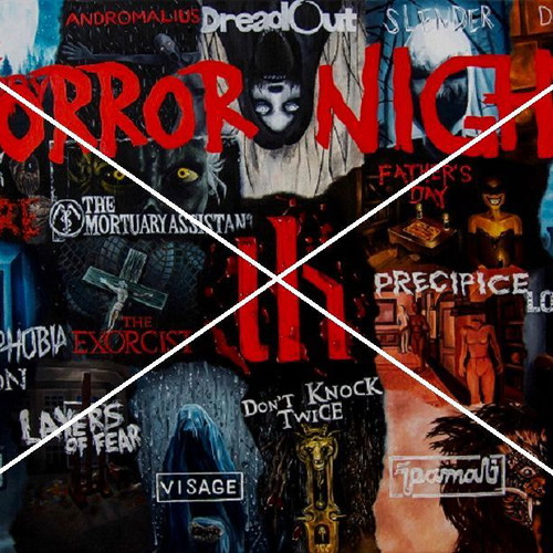 Unboxholics Horror Night painting new, framed 50x70 cm