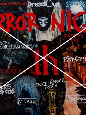 Unboxholics Horror Night painting new, framed 50x70 cm