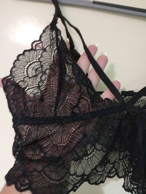 Lace lingerie new, black, size S/M