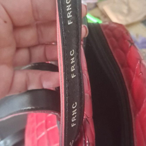 Backpack FRNC burgundy with black like new