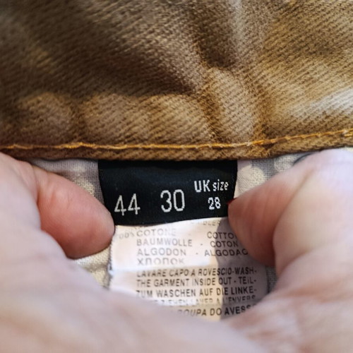 Trussardi Jeans men's pants used, beige camel, size M