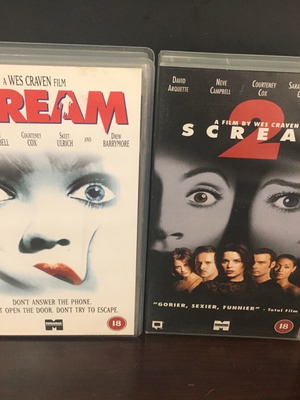 The Scream 1 2 pack used English version videocassettes
