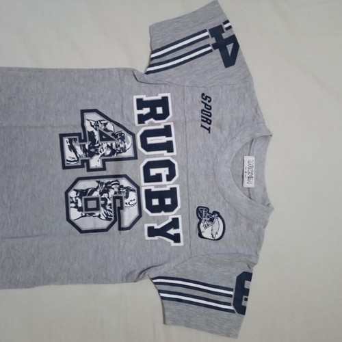 Grey T-shirt for 4-year-old boy like new, size 104 cm