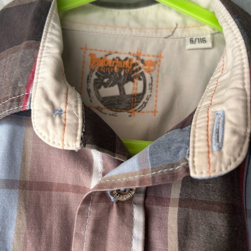 Timberland shirt 116cm like new, brown multicolor
