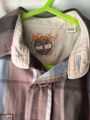 Πουκάμισο Timberland 116cm σαν καινούργιο, καφέ πολύχρωμο