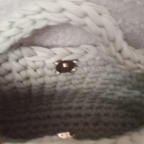 Knitted hand bag new with small cotton yarn