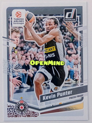 Kevin Punter Donruss Press Proof Card #82 Partizan new