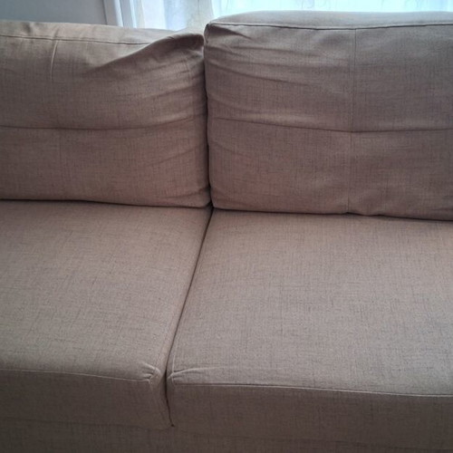 Two sofas, one two-seater and one three-seater