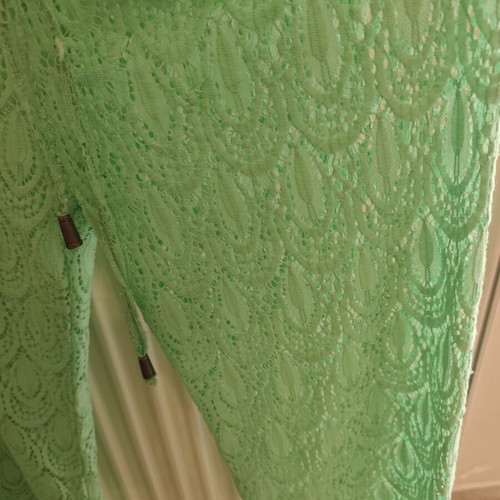 Lace pants size S, like new, green