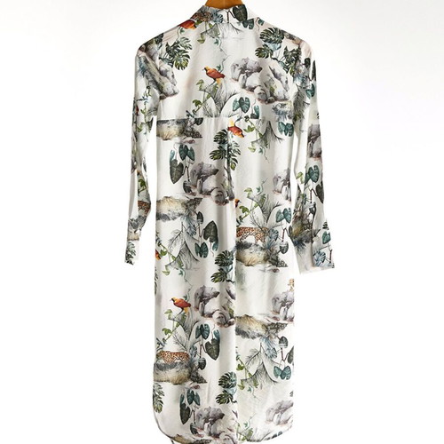 Kimono with tropical safari print like new, size S