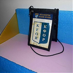KFOR, Ελληνική Ειρηνευτική Αποστολή Κοσόβου (PEACEKEEPING MISSION KOSOVO), ID Card - Πορτοφόλι.