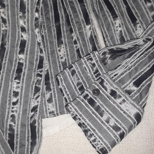 Nara Camicie shirt like new, grey and silver with belt